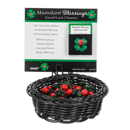 Abundant Blessings Good Luck Charm, with Insert Card