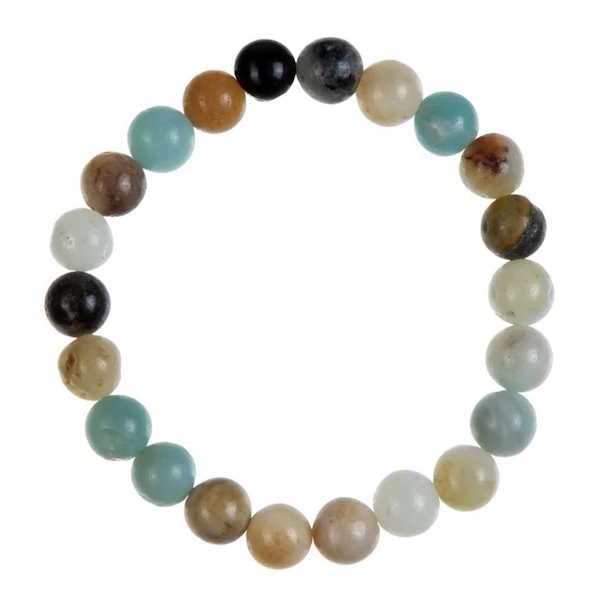 Amazonite Stone Stretch Bracelet-Gloss