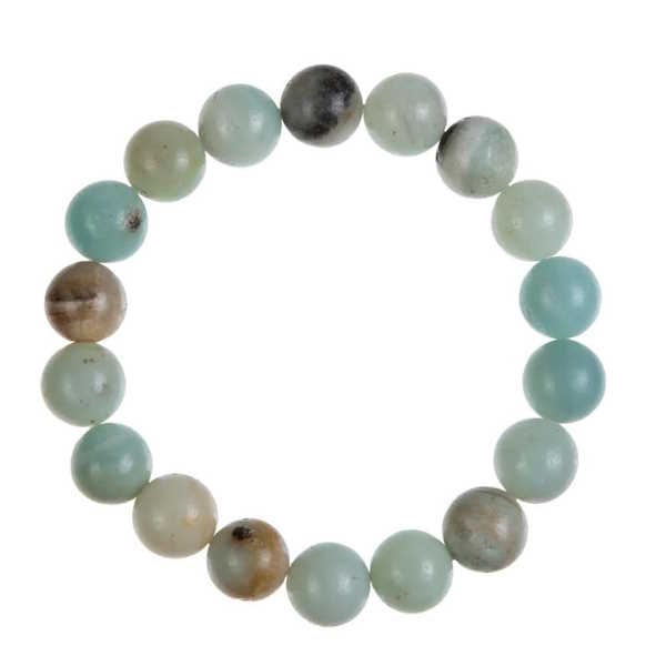 Amazonite Stone Stretch Bracelet-Gloss