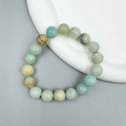 Amazonite Stone Stretch Bracelet-Gloss
