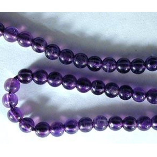 Amethyst Beaded Stone Bracelet