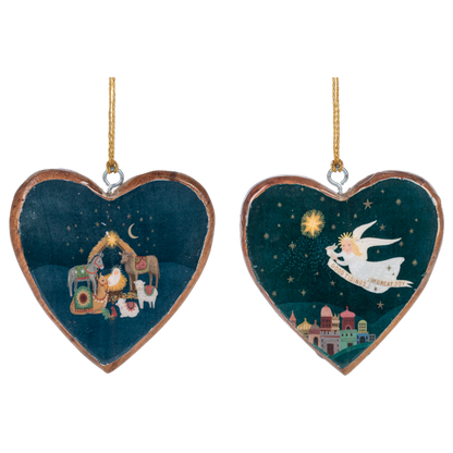 Artisan Heart Ornament-Assorted, each sold separately
