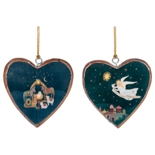 Artisan Heart Ornament-Assorted, each sold separately