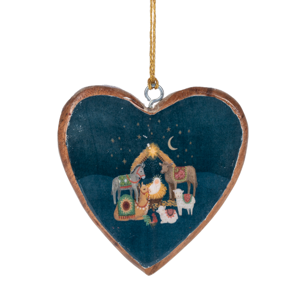 Artisan Heart Ornament-Assorted, each sold separately