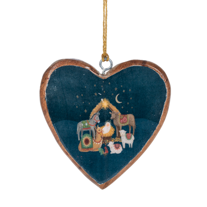 Artisan Heart Ornament-Assorted, each sold separately