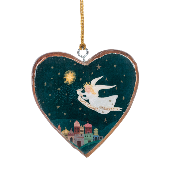 Artisan Heart Ornament-Assorted, each sold separately