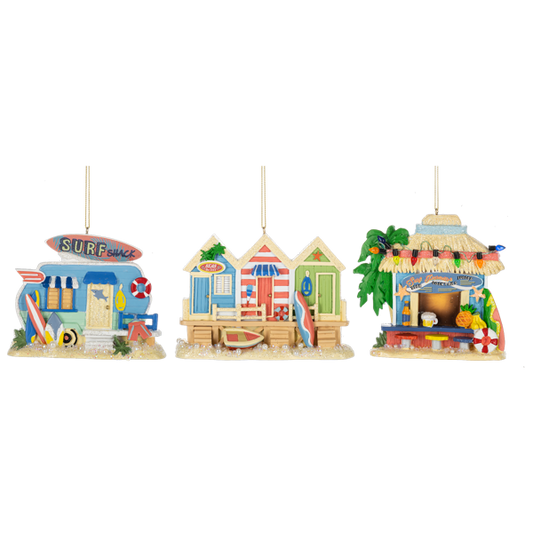 Beach Hut Ornament-Assorted Styles, sold separately