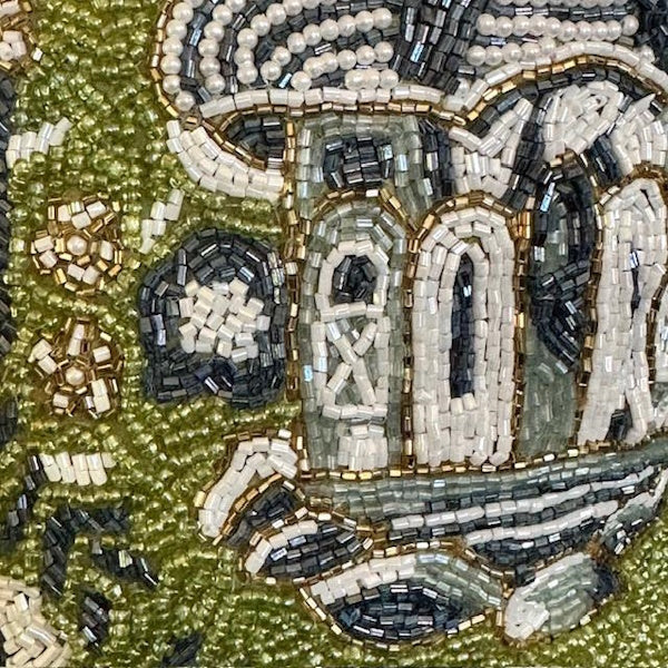 Beaded Chinoiserie Pagoda Pillow