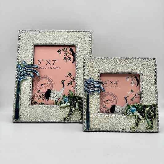 Beaded Tiger Photo Frame-Fly By Night, Assorted Sizes (sold separately)