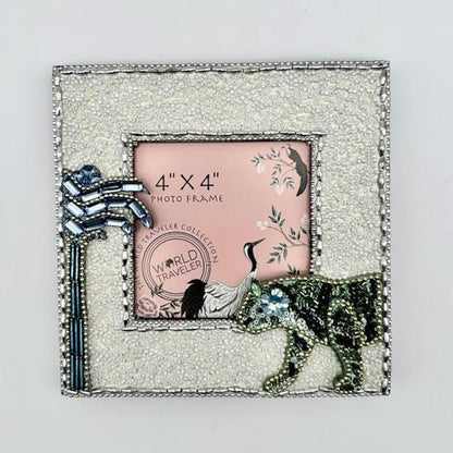 Beaded Tiger Photo Frame-Fly By Night, Assorted Sizes (sold separately)