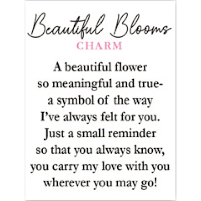 Beautiful Blooms, Floral Bouquet Charms-Assorted, each sold separately