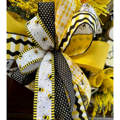 Bee Wreath "Home Is Where Your Honey Is"-Handmade/Custom