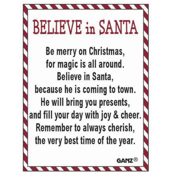 Believe in Santa Charm-Assorted Styles, sold separately