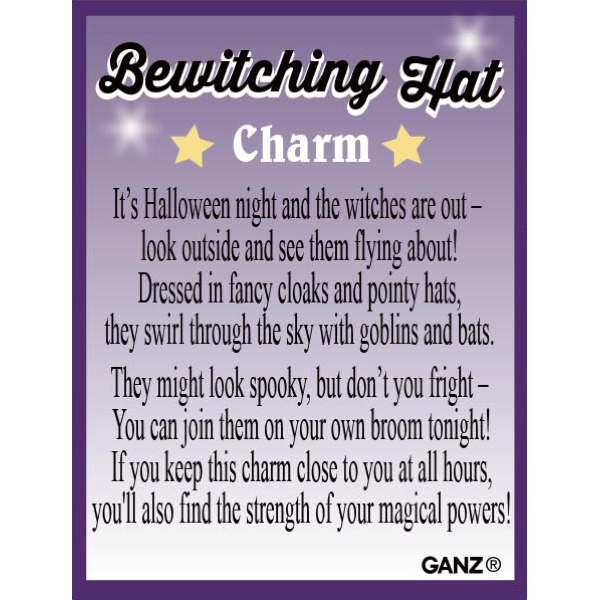 Bewitching Hat Charm with Insert Card