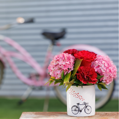 Bicycle Ceramic Pot