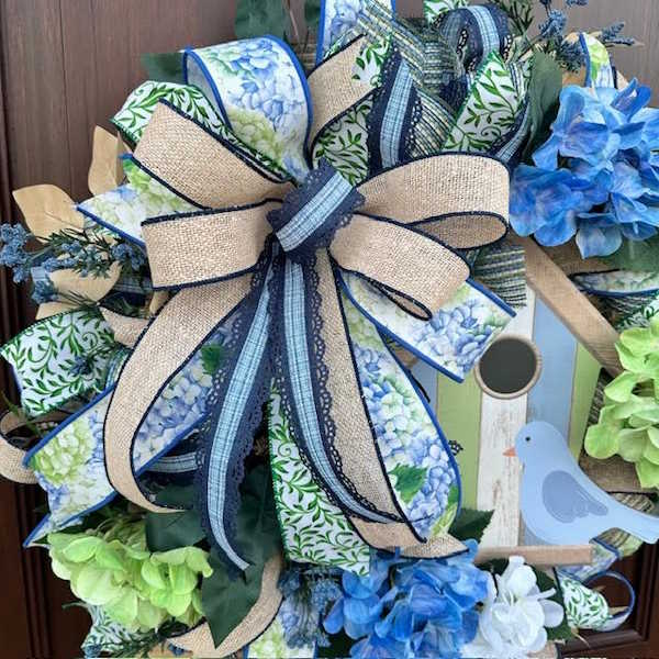 Birdhouse Wreath-Handmade, Custom