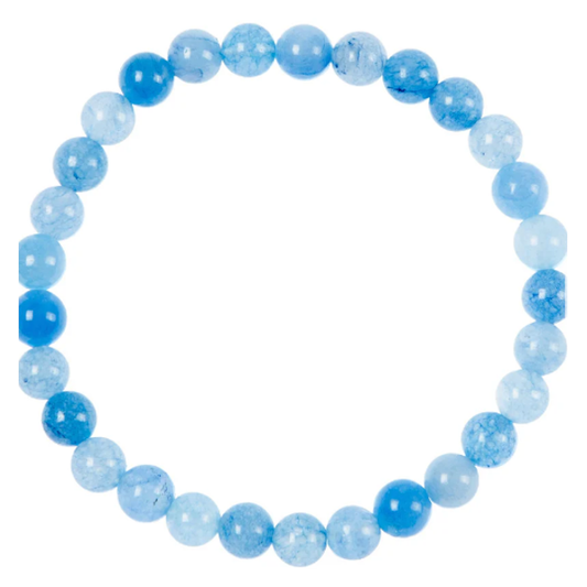 Blue Aquamarine Stretch Bracelet