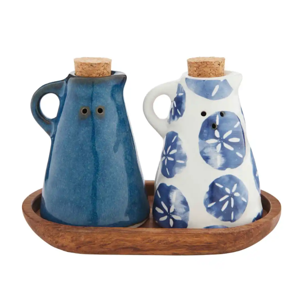 Blue Sea Salt and Pepper Set (3-piece Set)