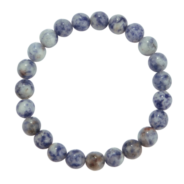 Blue Spot Jasper Stone Beaded Bracelet