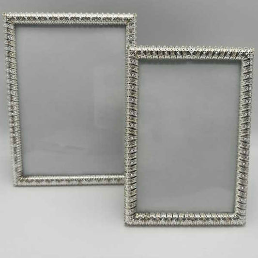 Blythe Silver Jeweled Photo Frame-Assorted Sizes, each sold separately