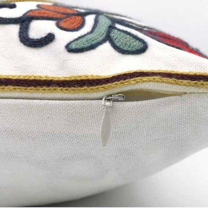 Phoenix Crewelwork Embroidered Pillow