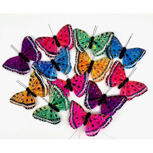 Feather Butterflies-Set of 12