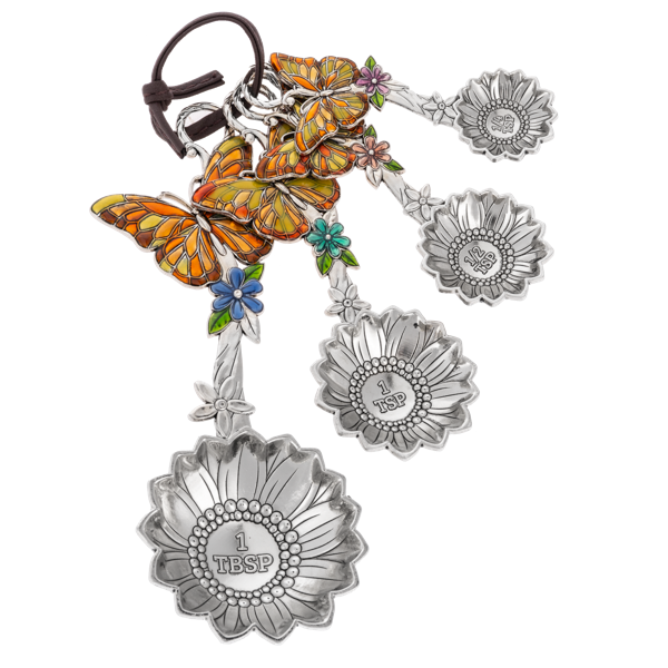 Orange Butterfly Measuring Spoons-Set of 4