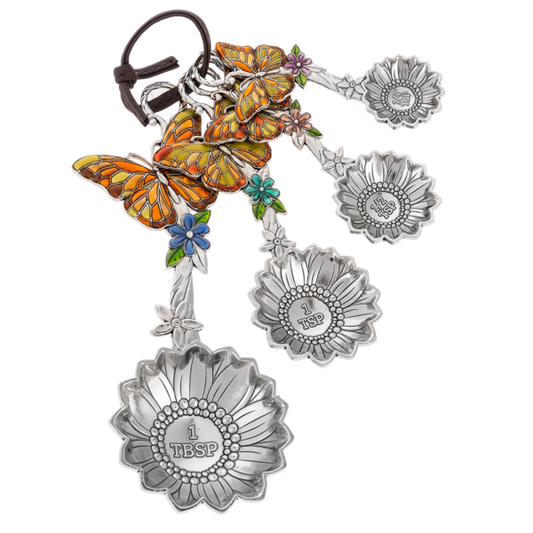 Orange Butterfly Measuring Spoons-Set of 4