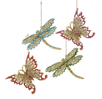 Gold Glitter Flights of Fancy Ornaments-Assorted, each sold separately