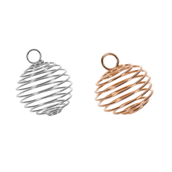 The Cage Charm-Silver or Gold, sold seperately