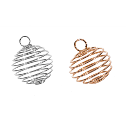 The Cage Charm-Silver or Gold, sold seperately