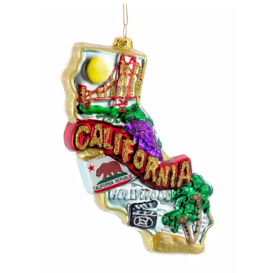 California Glass Ornament