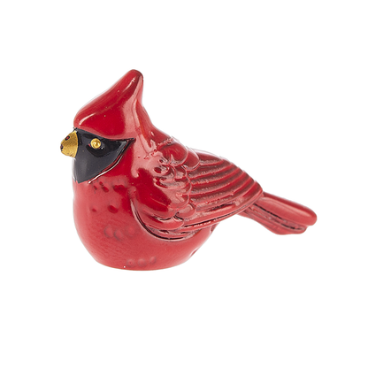 Lucky Little Cardinal Charm with Insert Card