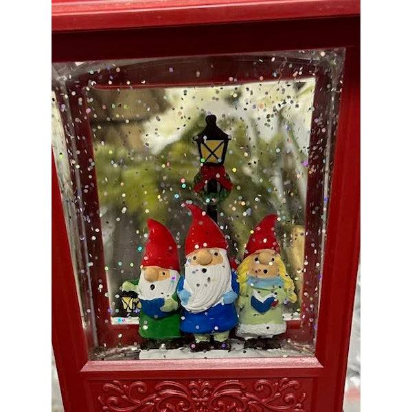 Caroling Gnomes Water Lantern