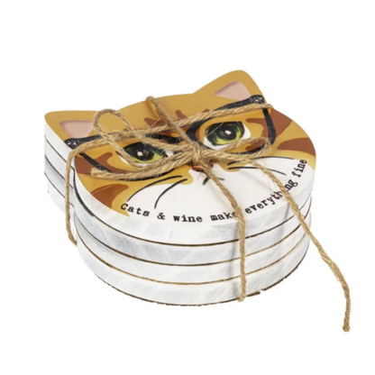 Cat Coasters-Set of 4