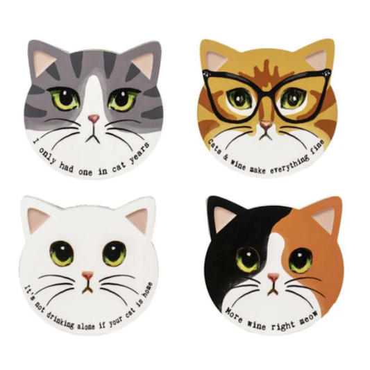 Cat Coasters-Set of 4