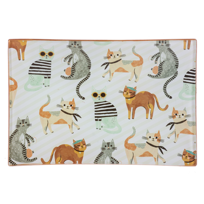 Cat Message Trinket Dish-Assorted, each sold separately