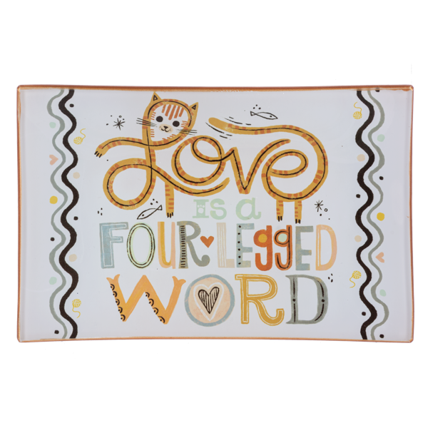 Cat Message Trinket Dish-Assorted, each sold separately