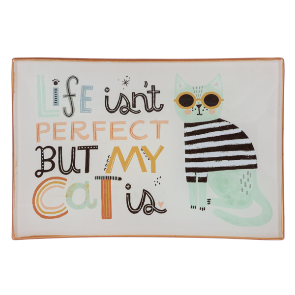 Cat Message Trinket Dish-Assorted, each sold separately