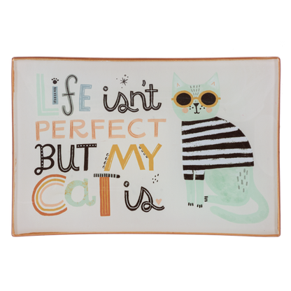 Cat Message Trinket Dish-Assorted, each sold separately
