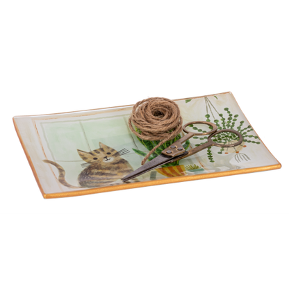 Cat Message Trinket Dish-Assorted, each sold separately