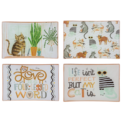 Cat Message Trinket Dish-Assorted, each sold separately