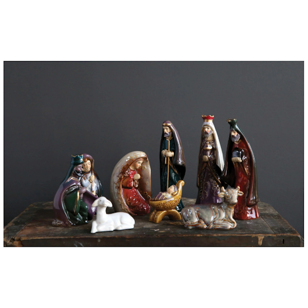 Ceramic Nativity Set