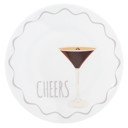 "Cheers" Snack Plate Set