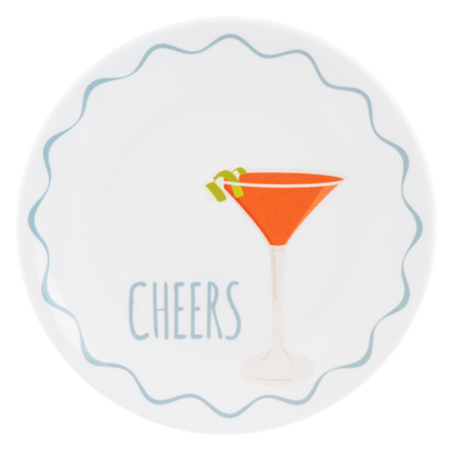 "Cheers" Snack Plate Set