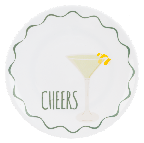 "Cheers" Snack Plate Set