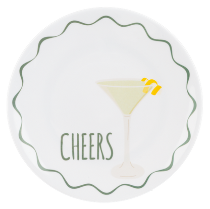 "Cheers" Snack Plate Set