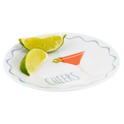 "Cheers" Snack Plate Set
