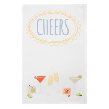 "Cheers" Tea Towel-Assorted, each sold separately