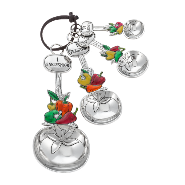 Chili Peppers Measuring Spoons-Set of 4